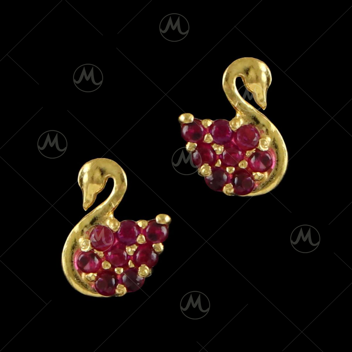 Pretty Capercaillie Gold stud  Jewelry Online Shopping  Gold Studs   Earrings
