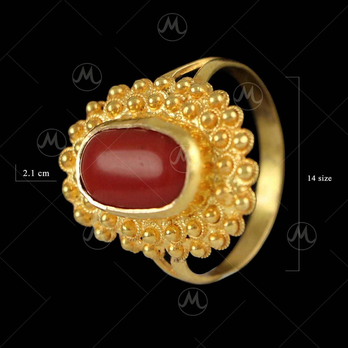 Pavalam on sale ring design