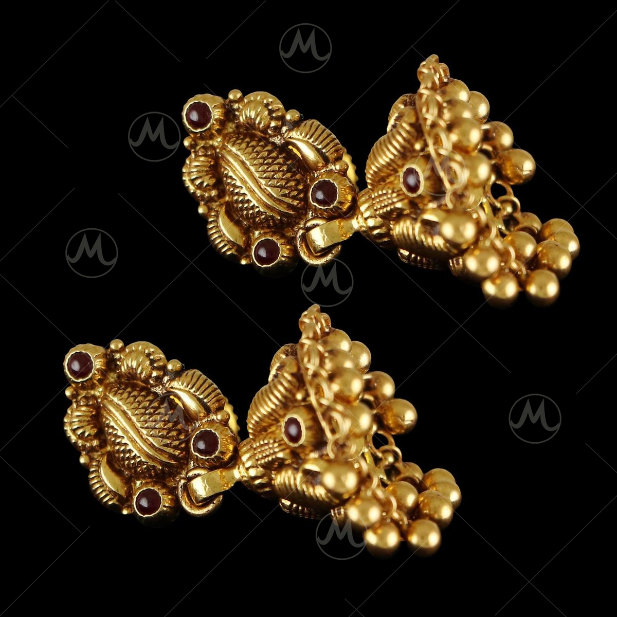 Kollam Supreme Elegant Antique Plated Matte Finish Jumka/Jimikki Earrings  at Rs 865/pair in Thiruvananthapuram