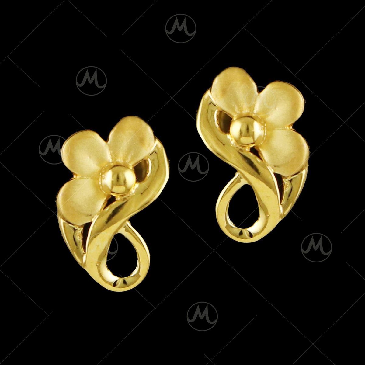 Designer Gold Earrings Online from SVTM Jewels