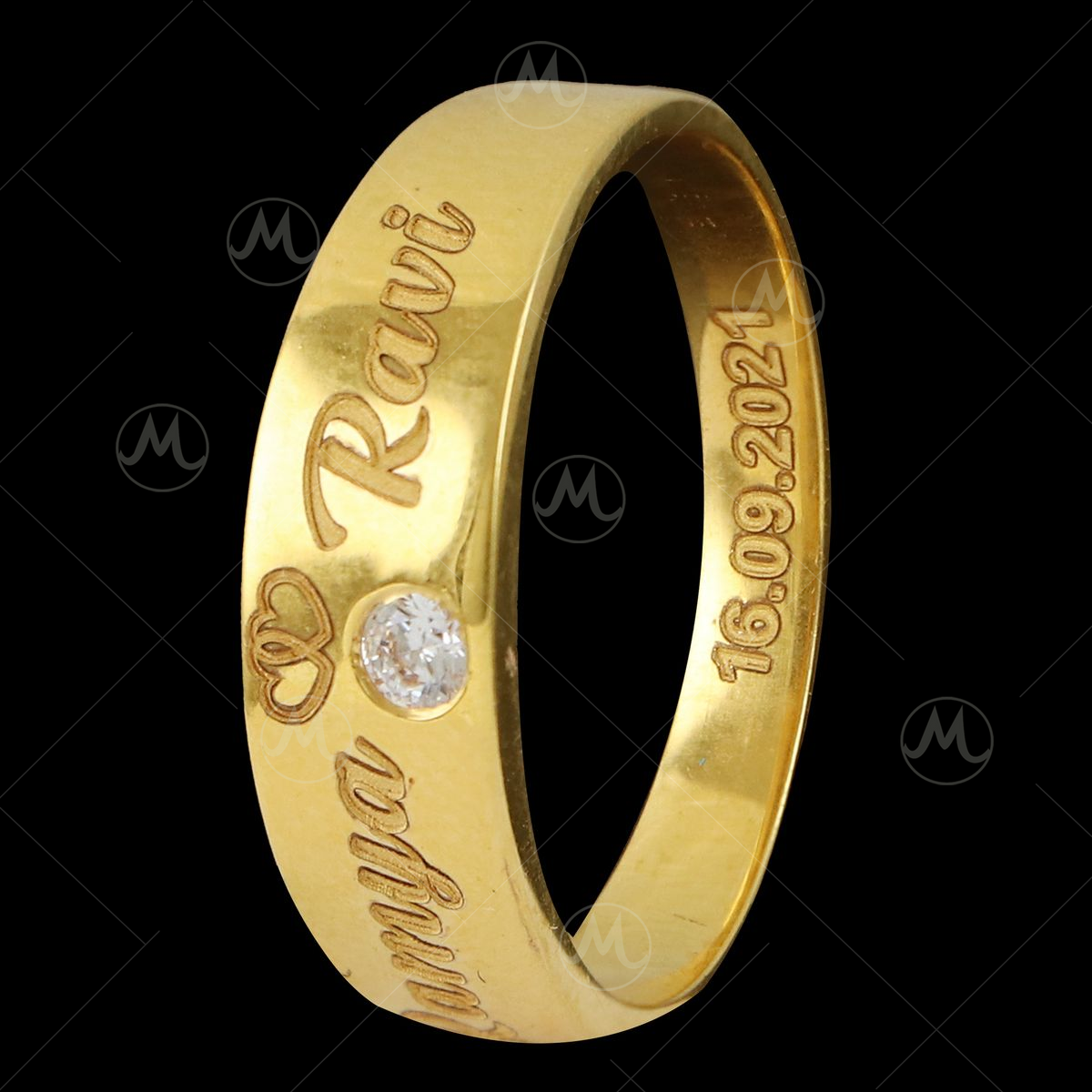 Father's Day Jewelry Gifts 14k Yellow Gold Over Sterling Silver Men's DAD  Band Ring Size-8.5 - Walmart.com