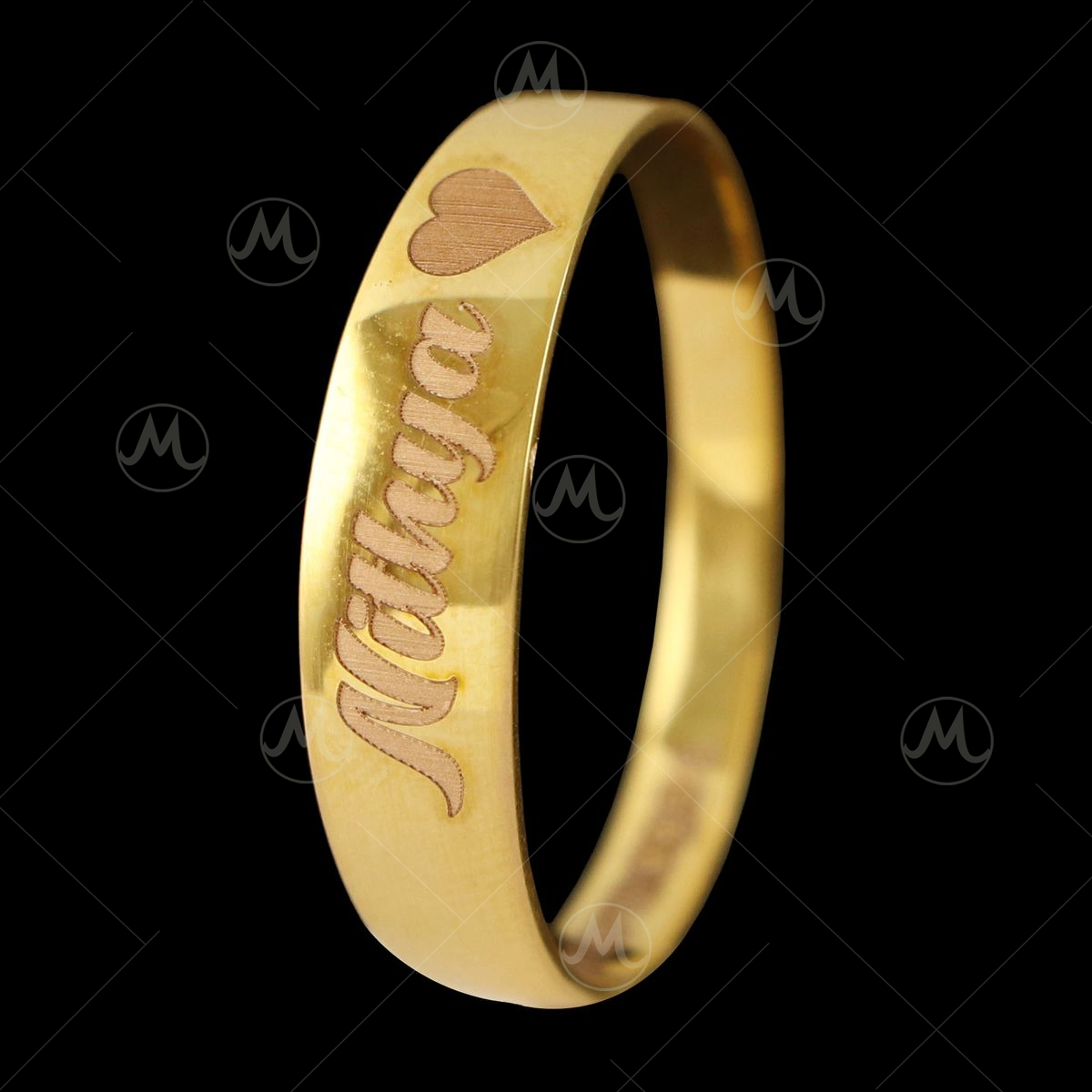 Men's Custom Name Ring Yellow Gold Plated 925 Silver | eBay